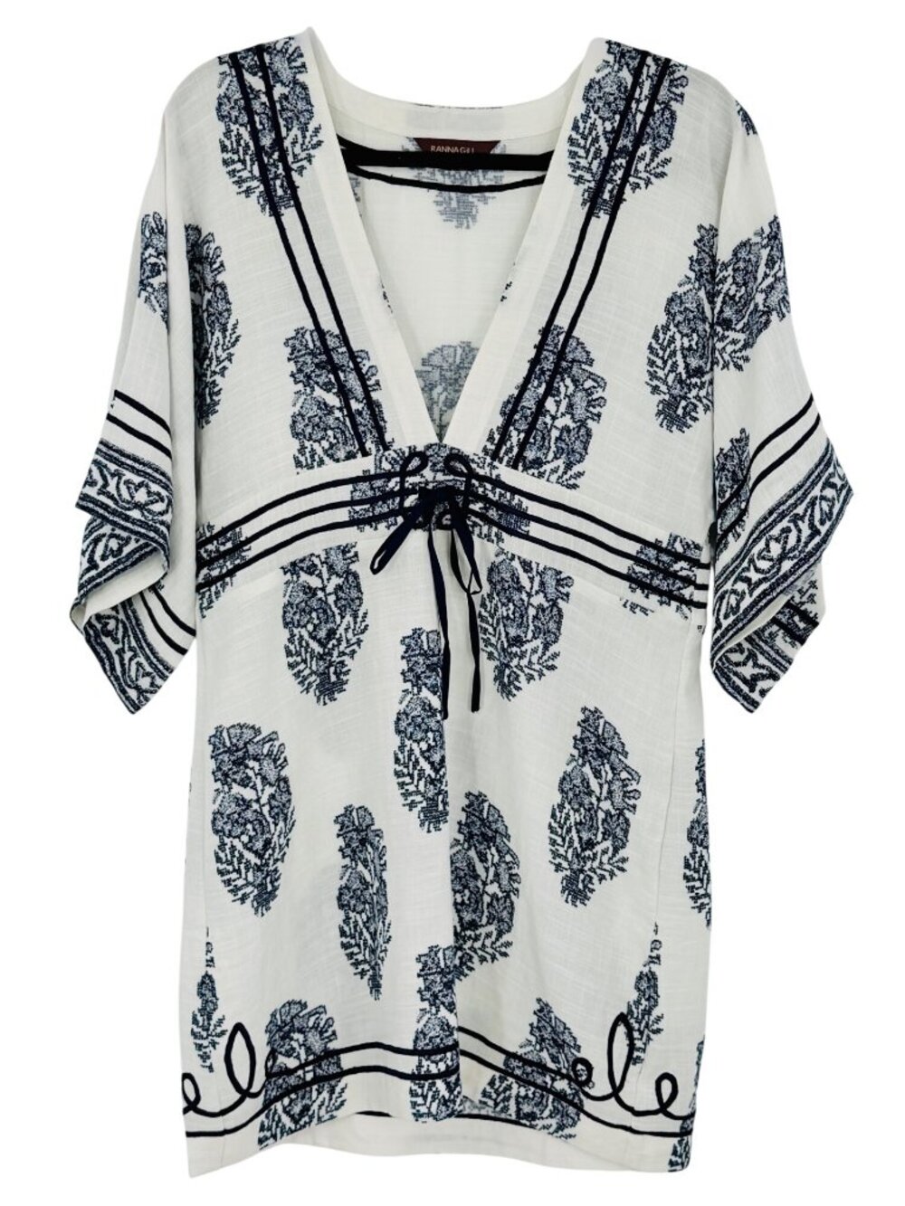 NWT Anthropologie Relaxed Kimono Cover Up Lounge Top | Coastal Boho King Kylie S - Picture 4 of 16